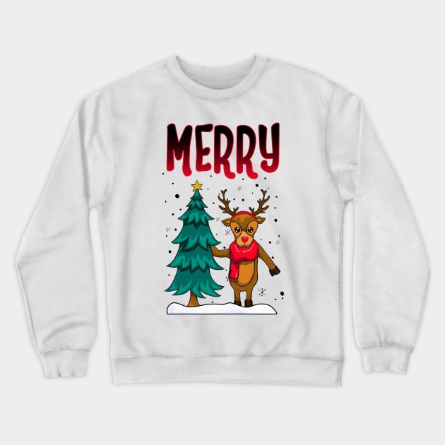 Funny Couple Matching Ugly Christmas Sweatshirts Crewneck Sweatshirt by KsuAnn